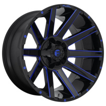 Fuel 1PC Contra 20X10 ET-18 8X170 125.10 Gloss Black Blue Tinted Clear Fälg